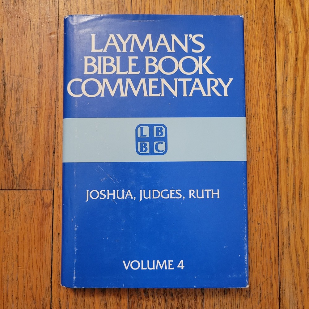 Broadman Press Laymans Bible Book Commentary Blue Vol 4 Joshua Judges Ruth Study